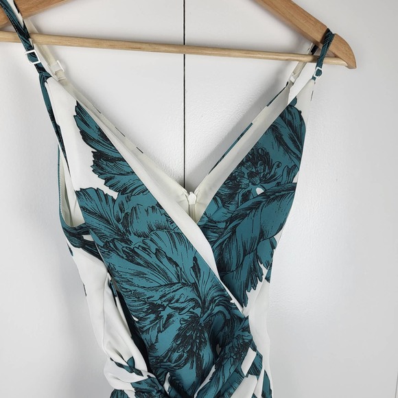 SOLD | C/MEO Collective Tropical Floral Midi Cocktail Dress | XS - Picture 8 of 9